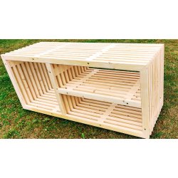 Grillbord med hylder, skillevg og gasflask skjule