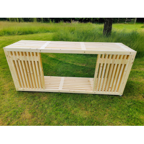 grillbord med 2 gasflaske skjulere